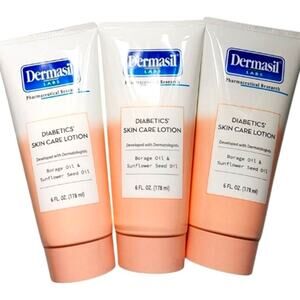3 pk DERMASIL diabetics skin care lotion 6onz each